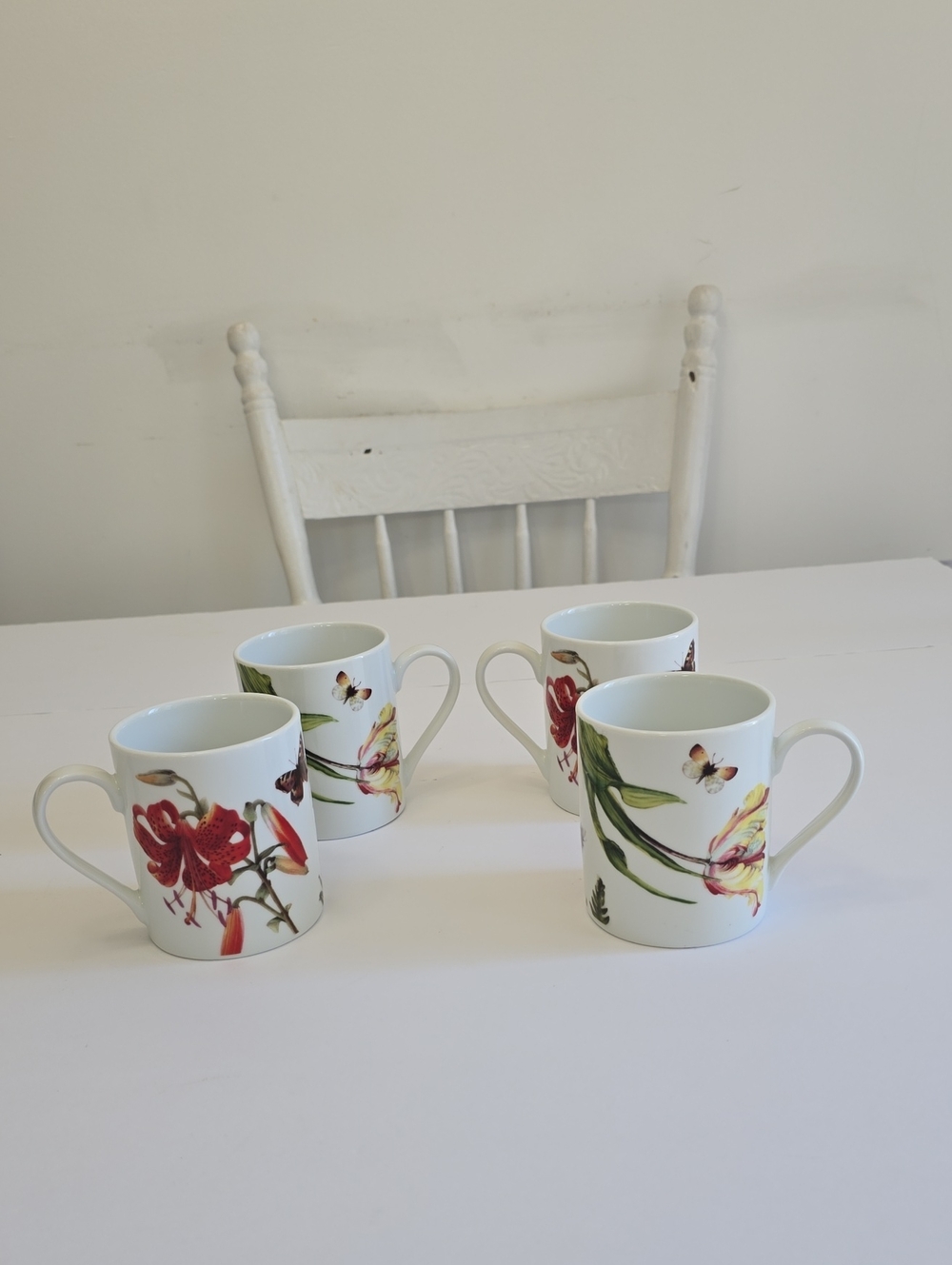 Royal Worcester Set Of 4 RW Essentials Floral Haven Mugs
